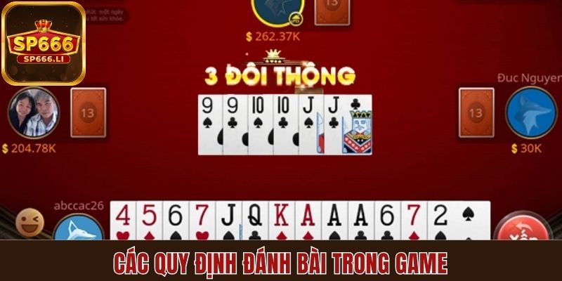 Các quy định đánh bài trong game