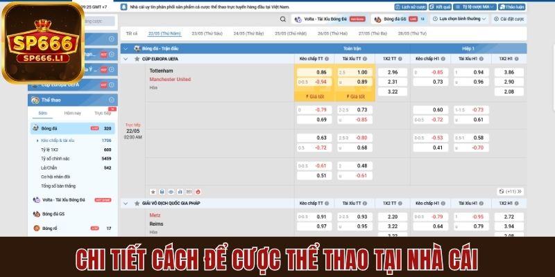 Chi tiết cách để cược thể thao tại nhà cái