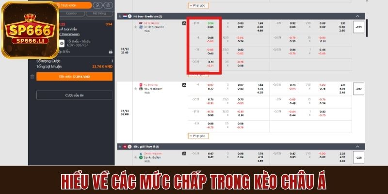 Hiểu về các mức chấp trong kèo châu Á